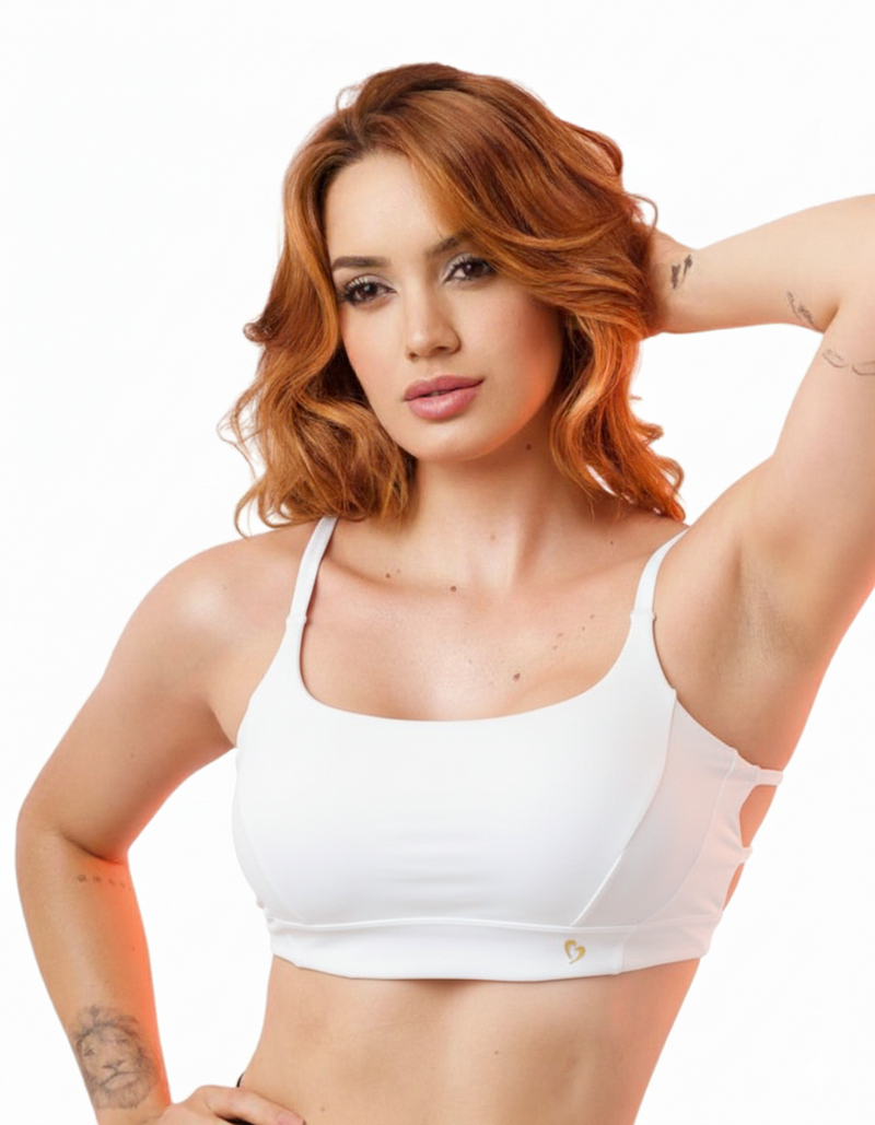 Top aberto nas costas com bojo removível