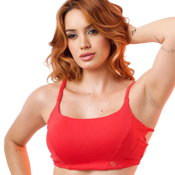 Top aberto nas costas com bojo removível